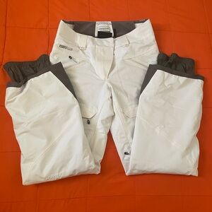 Mammut Ski Pants Womens 8 Snowboard Ajungilak Legs Pockets Lightweight White